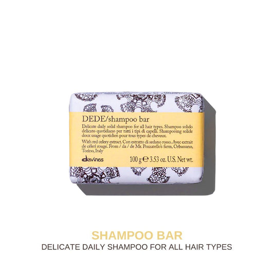 Davines DEDE Shampoo Bar: Delicate Daily Solid Shampoo for All Hair Types 100g