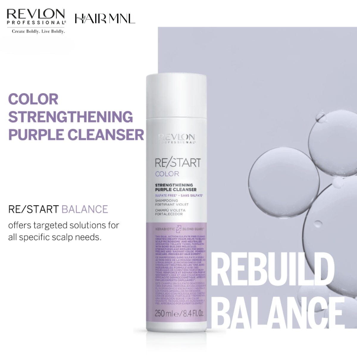 Revlon Professional ReStart Strengthening Purple Cleanser 250ml